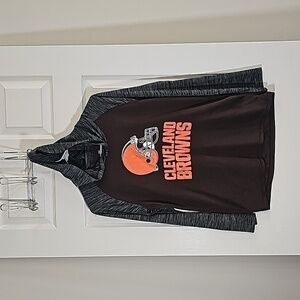 Cleveland Browns Lightweight Hooded Long Sleeve T-shirt Sweatshirt Youth XL 18